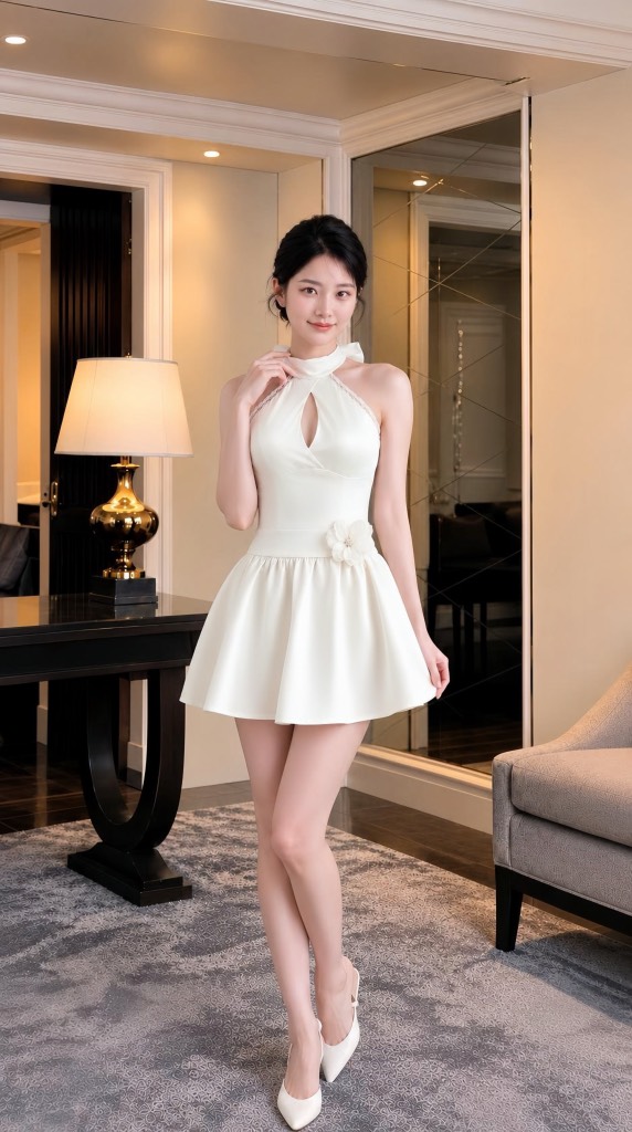 Đầm Cổ Yếm Phối Choàng Tiểu Thư D0202