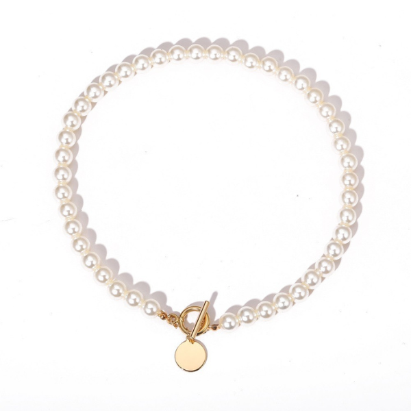 Vòng Cổ Choker Đính Hạt Ngọc Trai giả